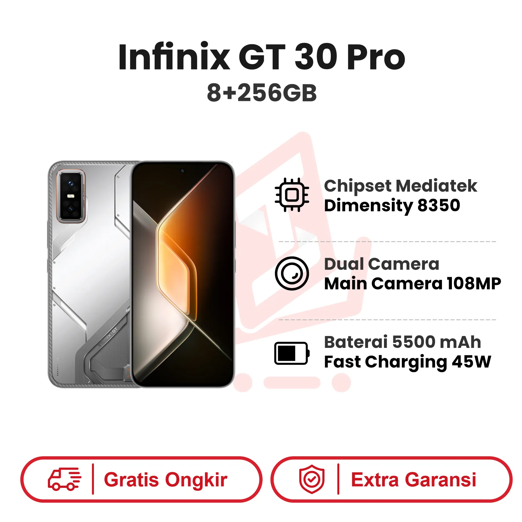 Spesifikasi dan Fitur Handphone Infinix GT 30 Terbaru