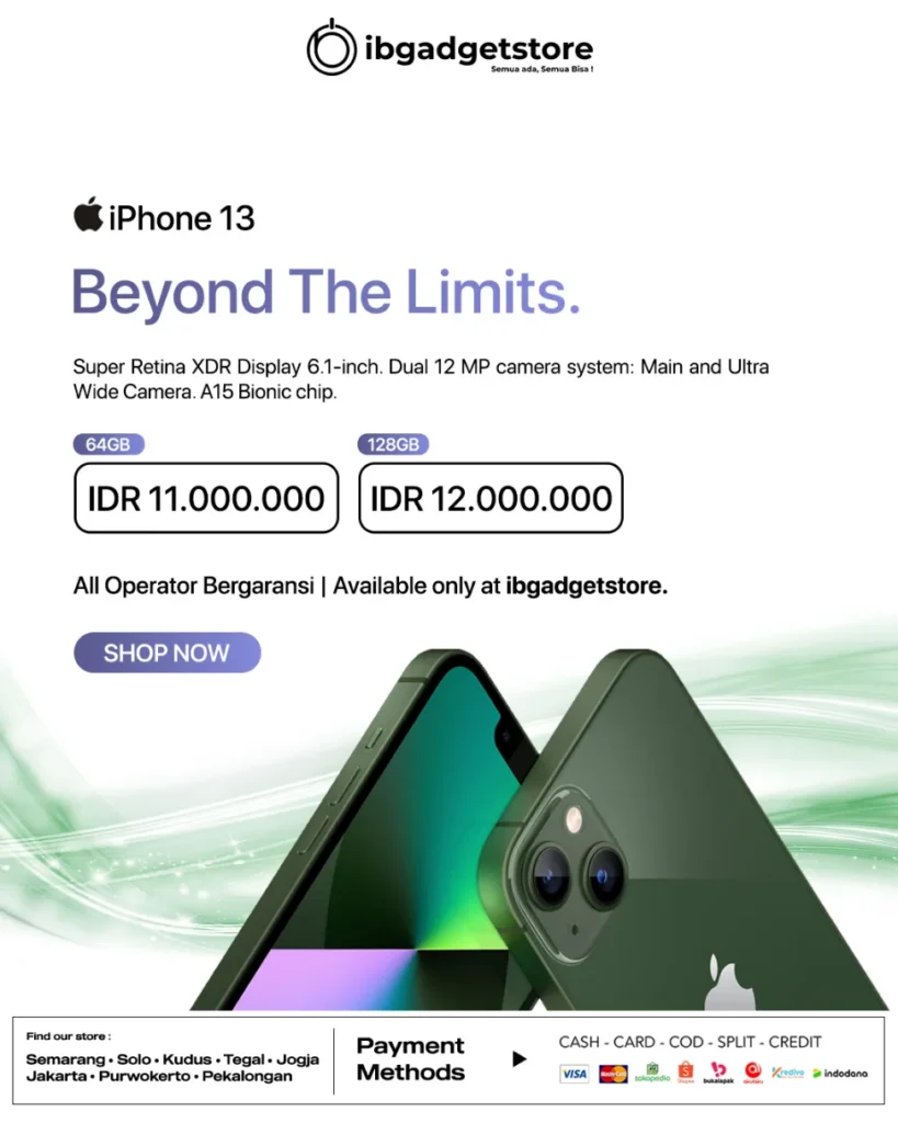Spesifikasi dan Fitur Handphone iPhone 13 Terbaru Tahun 2023